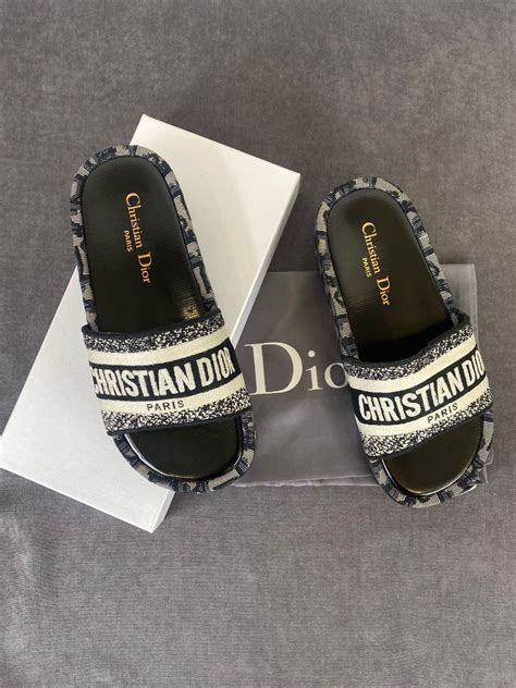 dior mules black|christian Dior slippers women.